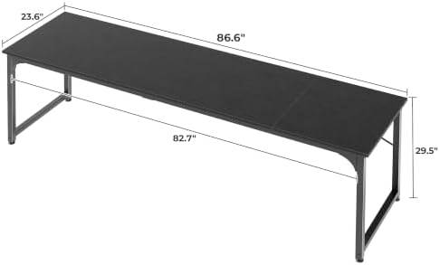 Huuger Computer Desk, 86.6 Inch Home Office Desk - Image 3