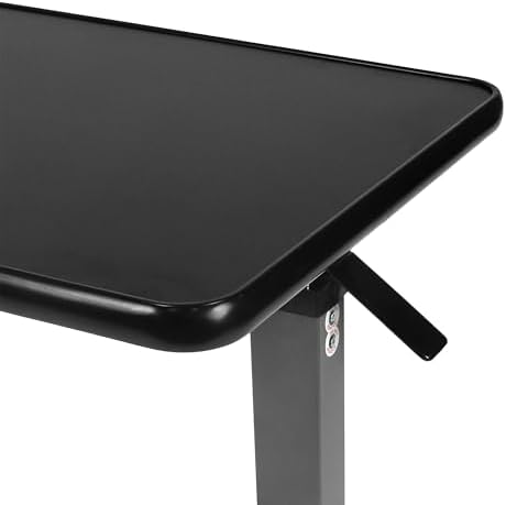 Vaunn Medical Cart Adjustable Overbed Table with Wheels – Rolling Bedside Table for Hospital, Portable Standing Cart & Laptop Desk for Bed, Couch, Wheelchair - Image 4