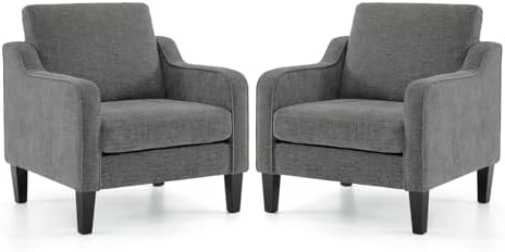 VINGLI Accent Chairs Set of 2, Modern Traditional Armchair for Living Room by VINGLI