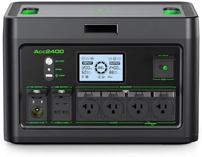 2400W Portable Power Station 1843.2Wh Solar Generator For Home Battery by GRECELLPOWERSTATION