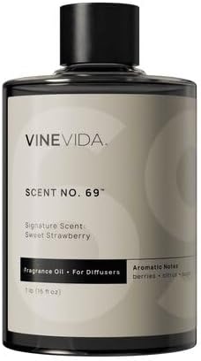 VINEVIDA [16 Fl Oz] Sweet Strawberry Fragrance Oil for Cold Air Diffusers, Essential Oils for Diffuser Oil Refill & Air Freshener Room Spray by VINEVIDA