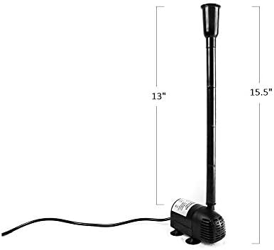 12V-24V DC Brushless Submersible Water Pump 196 GPH for Solar Fountain Hydroponics and Aquaponics - Image 7