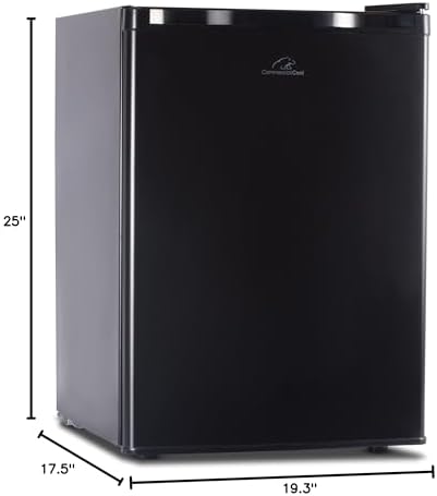Commercial Cool CCR26B Compact Single Door Refrigerator and Freezer, 2.6 Cu. Ft. Mini Fridge, Black - Image 6