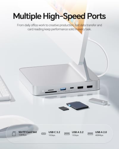 USB C HUB for iMac 24 inch M1/M3/M4 with M.2 NVMe 4TB SSD Enclosure - Image 3