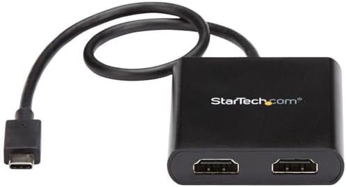 StarTech USB-C to Dual HDMI MST Hub, 4K 30Hz/1080p 60Hz, TB3/TB4/USB4 - Image 2