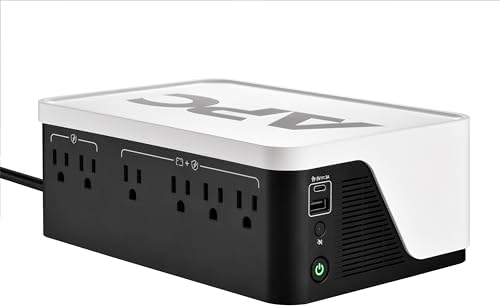 APC UPS Battery Backup, 700VA UPS with 4 Backup Battery Outlets, Type C USB Charging, BE700G3 Back UPS, Pack of 2 by APCbySchneider-Electric