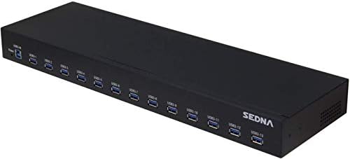 Sedna 13 Port USB 3.1 Gen I Hub (5Gbps) - 19 Inch 1U Rack Mount - Image 3