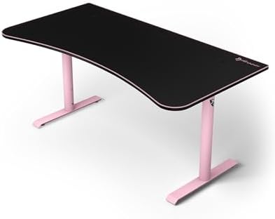 Arozzi Arena Ultrawide Curved Gaming Desk Pink by Arozzi