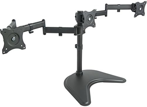 VIVO Triple Monitor Mount Fully Adjustable Desk Free Stand for 3 LCD Screens up to 24 inches STAND-V003P by VIVO