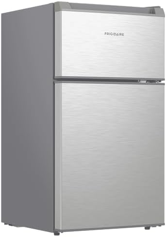 Frigidaire Compact Refrigerator with Top Freezer - 2 Door Fridge with 3.2 Cu Ft, Contemporary Series, Platinum - Image 2