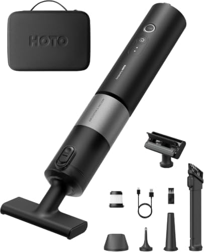 HOTO Auto Care Plus Air Duster & Vacuum Bundle with 4 Pcs Filter Replacement Set by HOTOTools