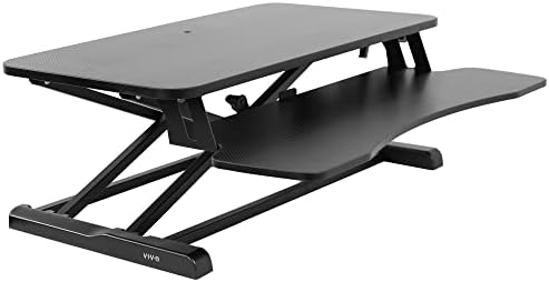 VIVO Black Carbon Fiber 32 inch Desk Converter, DESK-V000KR by VIVO