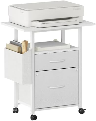 GYIIYUO 2 Drawer File Cabinet 24''W, Mobile Filing Cabinet, Printer Stand by GYIIYUO