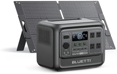BLUETTI Solar Generator Elite 100 V2 with 100W Solar Panel, 1024Wh 1800W by Unknown