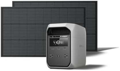 EF ECOFLOW Solar Generator DELTA 3 Classic with 2x100W Solar Panels, 1024Wh by Unknown
