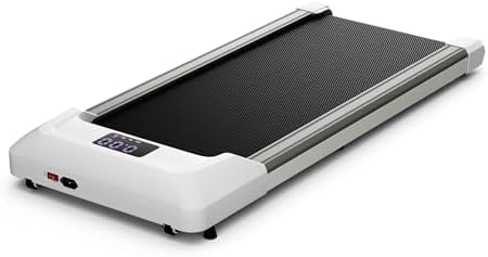 GYMAX Walking Pad, 2.25HP Under Desk Treadmill with LED Display, Remote Control & 7-Layer Belt, Compact Portable Jogging Running Machine for Home Office Small Space by GYMAX