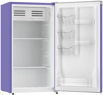 ARCTIC CHEF Mini Refrigerator-Freezer Compartment-Adjustable Thermostat Control-Reversible Doors-Ideal for Dorm, Office, RV, Garage, Apartment-PURPLE, 3.2 CU.FT - Image 4