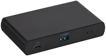 Amazon Basics Thunderbolt 4 Docking Station, Dual 4K@60Hz Display Support, 85W Power Delivery, 3X Downstream TBT4, 1xUSB A 3.1, Mac/Windows Compatible, Black, 4.76 x 2.84 x 0.86 inches by AmazonBasics