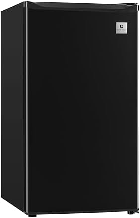 ARCTIC CHEF Mini Refrigerator-Freezer Compartment-Adjustable Thermostat Control-Reversible Doors-Ideal for Dorm, Office, RV, Garage, Apartment-Black, 3.2 CU.FT - Image 2
