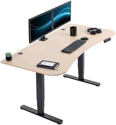 VIVO Light Wood 63 x 32 in Standing Desk, DESK-KIT-2B1C by VIVO