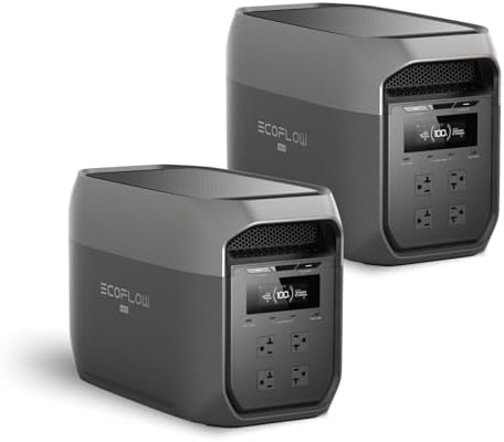 EF ECOFLOW Portable Power Station DELTA 3 MAX (2 Pack), 4,096Wh, 2400W by Unknown