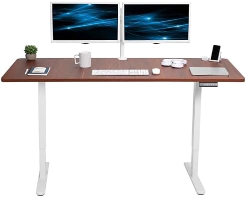 VIVO Dark Walnut 71 x 30 in Standing Desk, DESK-KIT-E2W7D by VIVO
