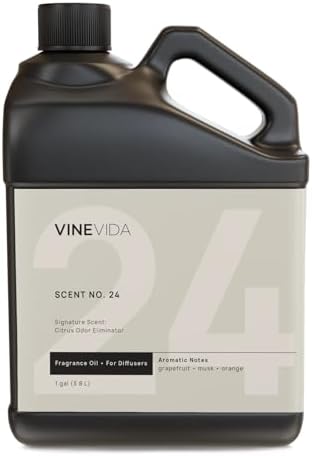 VINEVIDA [128 Fl Oz] Citrus Odor Eliminator Fragrance Oil for Cold Air Diffusers, Essential Oils for Diffuser Oil Refill & Air Freshener Room Spray by VINEVIDA