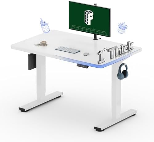 FLEXISPOT 40"x24" Electric Standing Desk, White by Unknown