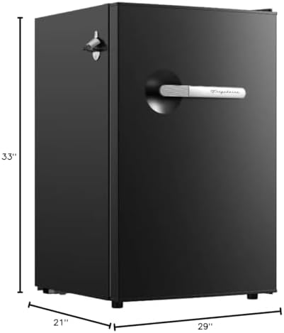 Frigidaire, 4.5 Cu. Ft. Retro Series Compact Refrigerator, Built-In Side Bottle Opener, Onyx - Image 7