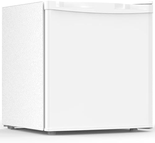 Electactic 1.7 Cu.ft Mini Fridge, Compact Refrigerator, Single Reversible Door, Ultra Quiet, Energy Efficient for Office, Dorm, Bedroom, Apartment, White by Electactic