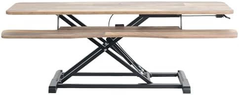 VIVO Reclaimed Wood 48 in Standing Desk Converter, DESK-V048KP by VIVO