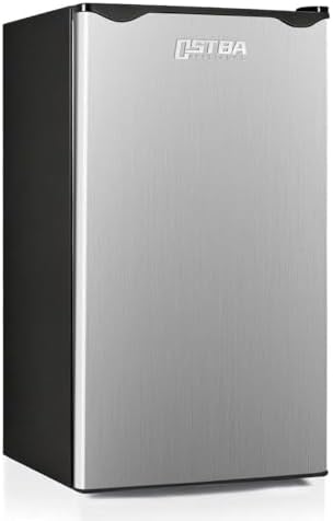 OSTBA 3.2 Cu.Ft Mini Fridge with Freezer, Single Door Compact Refrigerator by OSTBA