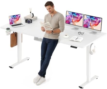SANODESK 79''x32'' Large Electric Computer Height Adjustable Standing Desk by sanodesk