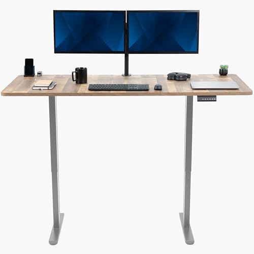 VIVO Reclaimed Wood 71 x 30 in Standing Desk, DESK-KIT-E2G7P by VIVO