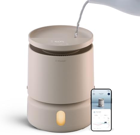 BLUEAIR 3.8L Top-Fill Humidifiers for Bedroom, 1 Gal, DreamWell H38i Beige by Unknown