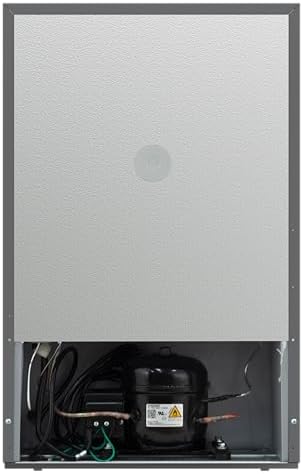 Frigidaire Mini Refrigerator, Compact Freezer Compartment, Adjustable Thermostat Control, Reversible Door, Contemporary Series, 4.5 cu ft, Platinum - Image 6
