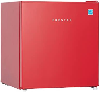 1.6 Cu' Mini Refrigerator, Small Refrigerator, Mini Fridge with Freezer, Compact Refrigerator, Red (FR 160 RED) by Frestec