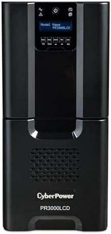 CyberPower PR3000LCD Smart App Sinewave UPS System, 3000VA/2700W, 10 Outlets, AVR, Tower by Unknown