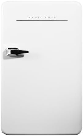 17.5 in. 3.2 cu.ft. Retro Mini Refrigerator in White, without Freezer by MagicChef