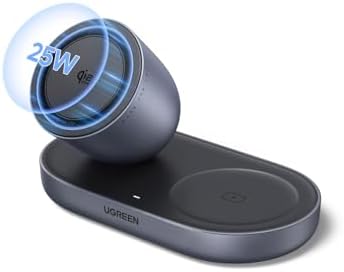UGREEN Qi2.2 25W 2-in-1 Magnetic Wireless Charging Station by UGREEN