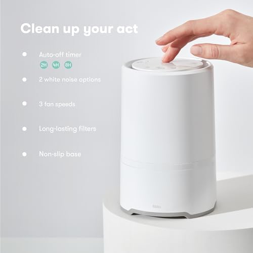 Frida Baby 3-in-1 Baby Air Purifier for Allergy Relief, Sound Machine for Sleeping + Nightlight, HEPA Filter Purifier for Bedroom with 3 Fan Speeds, Easy-Change Filter, Auto-Off Timer - Image 2