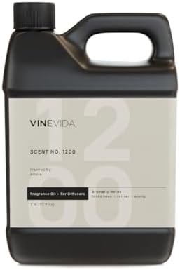 VINEVIDA [128 Fl Oz] Scent NO. 1200 Fragrance Oil for Cold Air Diffusers, Aromatic Notes of Aniseed, Incense, Balm & Patchouli Essential Oils for Diffuser Oil Refill & Air Freshener Spray by VINEVIDA