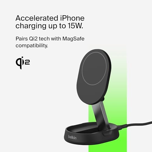 Belkin Qi2 15W Magnetic Wireless Charging Stand, Convertible (2 Pack) - Image 2