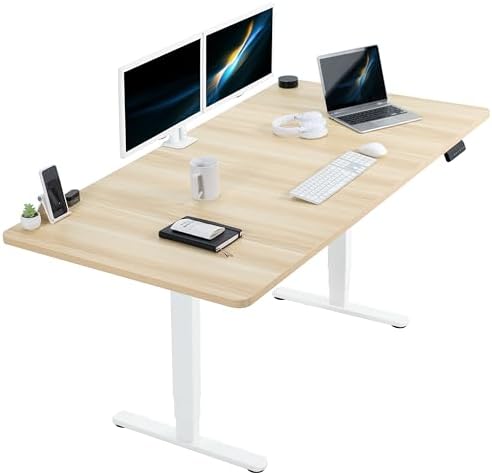 VIVO Light Wood 71 x 36 in Standing Desk, DESK-KIT-2W7C-36 by VIVO