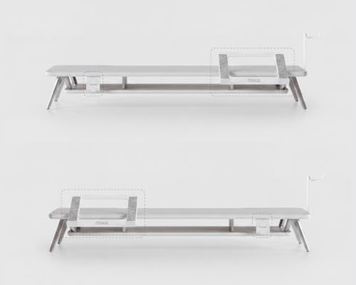 Fenge 42.5-Inch Monitor Stand Riser with Laptop, Phone & Headphone Holders - Image 4