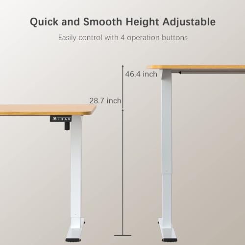 Furmax 63 Inches Electric Height Adjustable Standing Desk Home Office Desk - Image 3