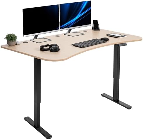 VIVO Light Wood 60 x 24 in Standing Desk, DESK-KIT-E2B1C by VIVO