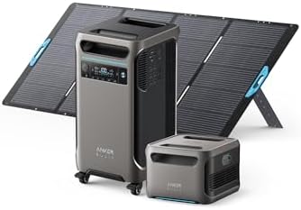 Anker SOLIX F3800 Power Station with Expansion Battery and 400W Solar Panel by Anker