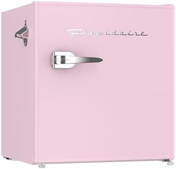Frigidaire EFR176 1.6 cu. ft. Retro Bar Fridge with Side Bottle Opener (Pink) by Unknown