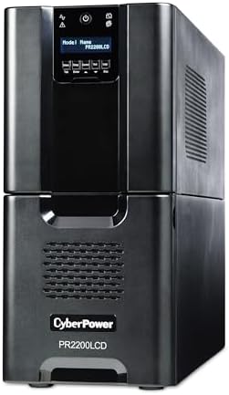 CyberPower PR2200LCD Smart App Sinewave UPS System, 2200VA/1980W, 10 Outlets, AVR, Tower - Image 2